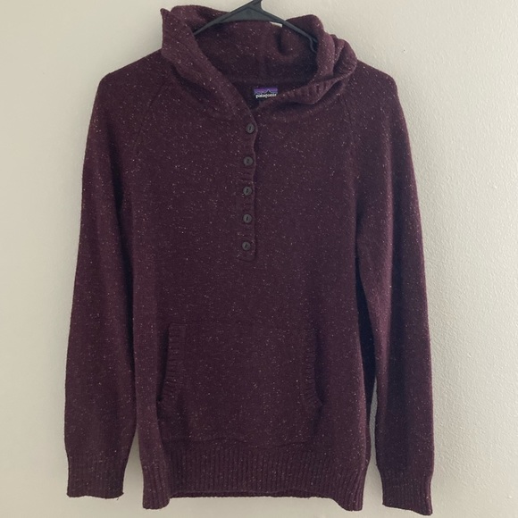 [Patagonia] Off Country Hoody in Speckled Dark Ruby Small - Picture 3 of 9